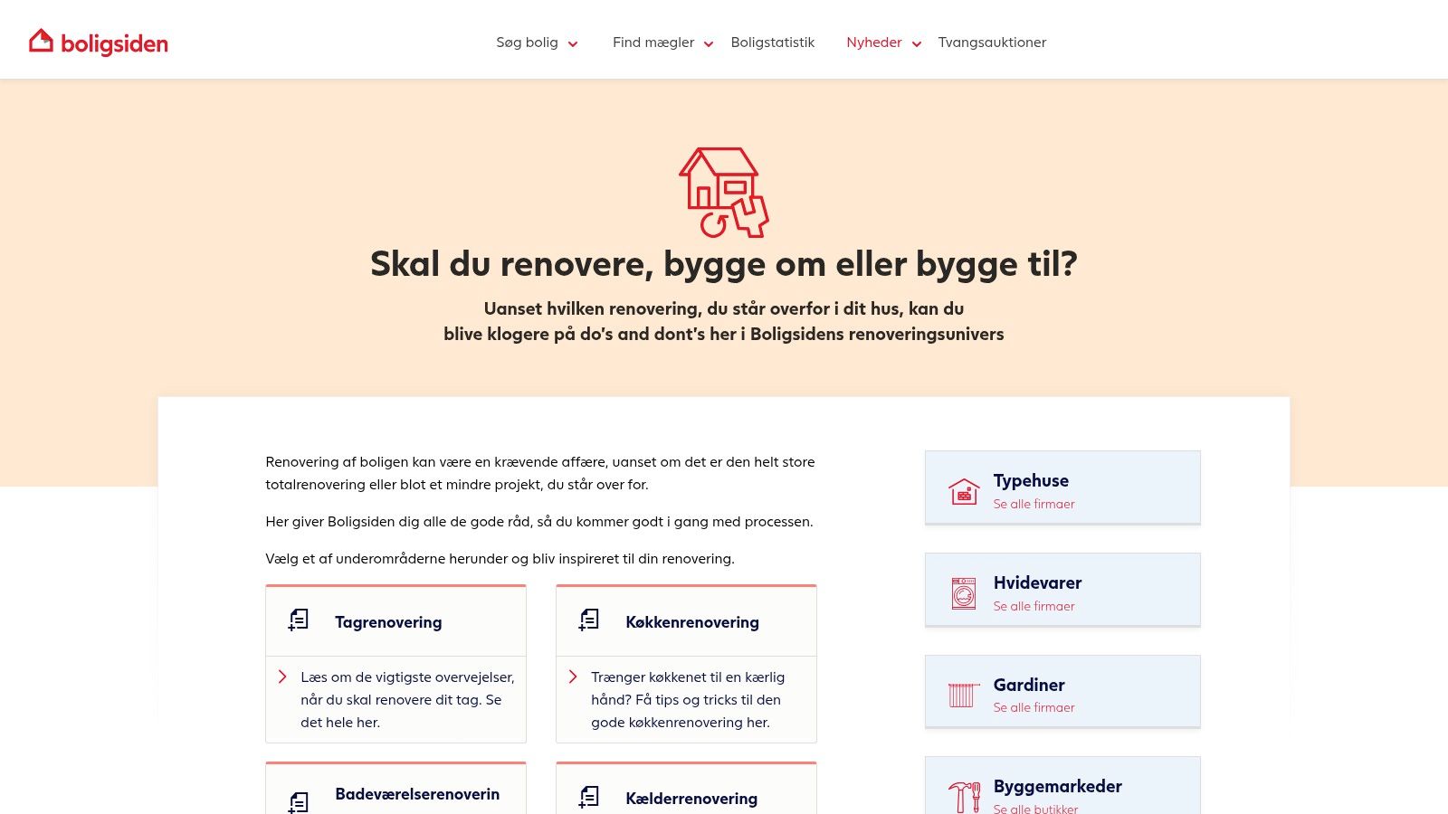 Billede af et professionelt bygningsfirma, der arbejder på et hus.